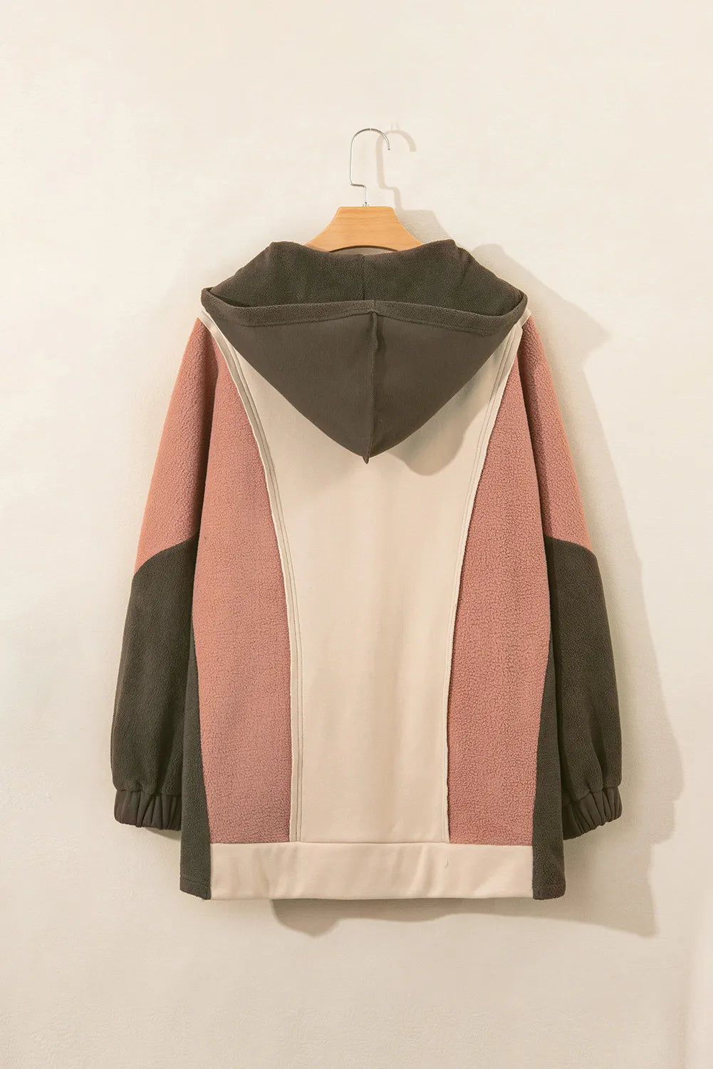 Color Block Long Sleeve Hoodie Long Sleeve Tops JT's Designer Fashion