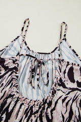 Black Abstract Print Open Back Boho Loose Maxi Sundress Maxi Dresses JT's Designer Fashion