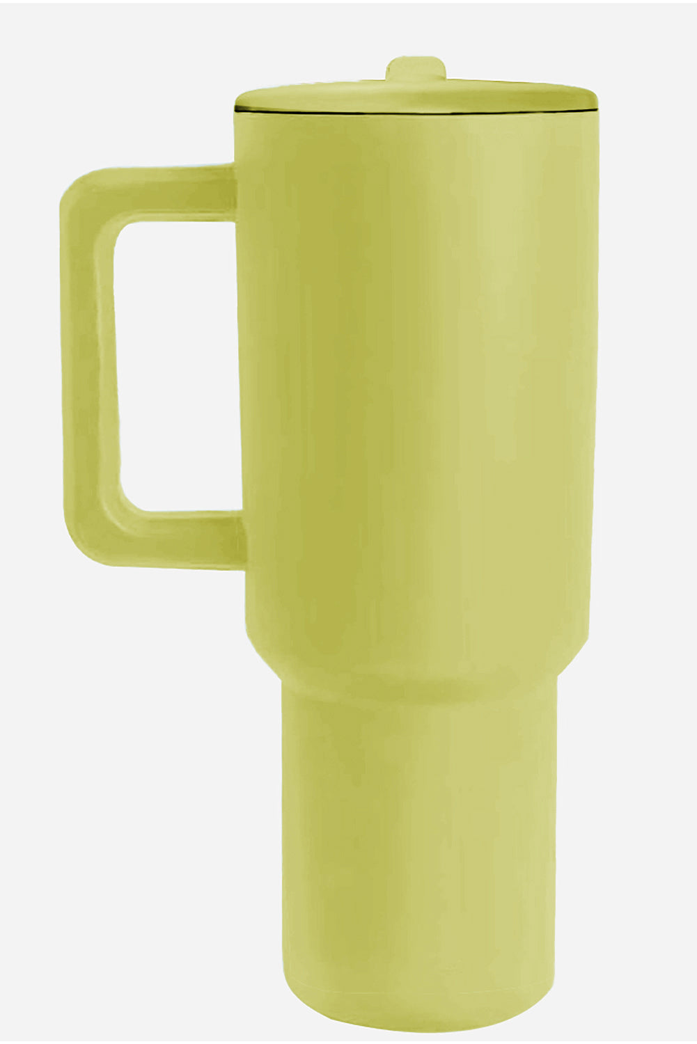 Pear Green Frosted Stainless Handle Large Vacuum Cup with Straw 40oz Tumblers JT's Designer Fashion