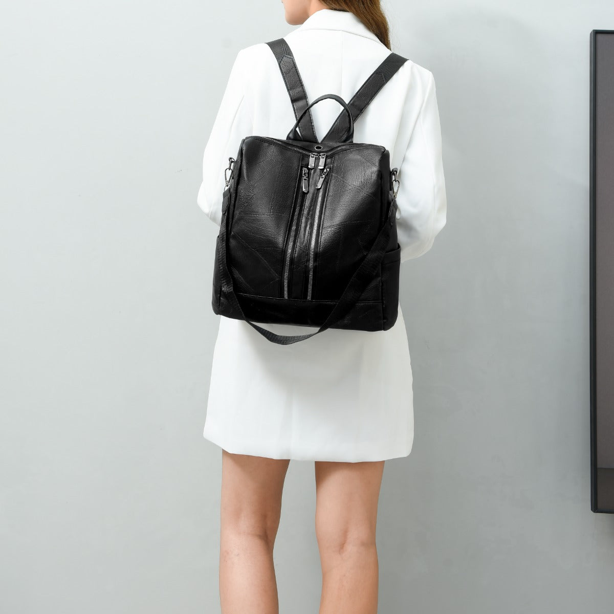 PU Leather Backpack Bag Backpacks JT's Designer Fashion