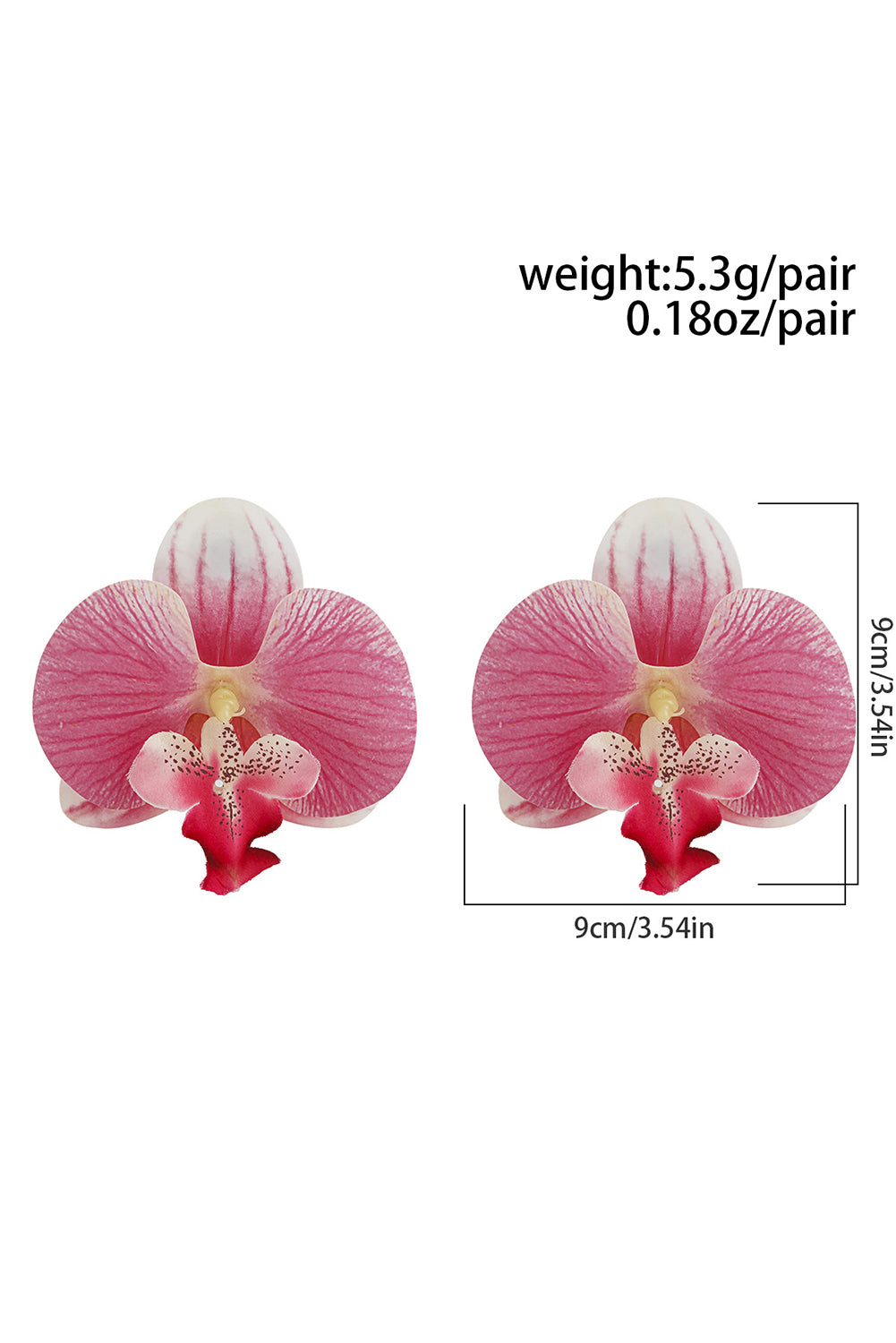 Bonbon Elegant Phalaenopsis Simulated Flower Earrings Jewelry JT's Designer Fashion