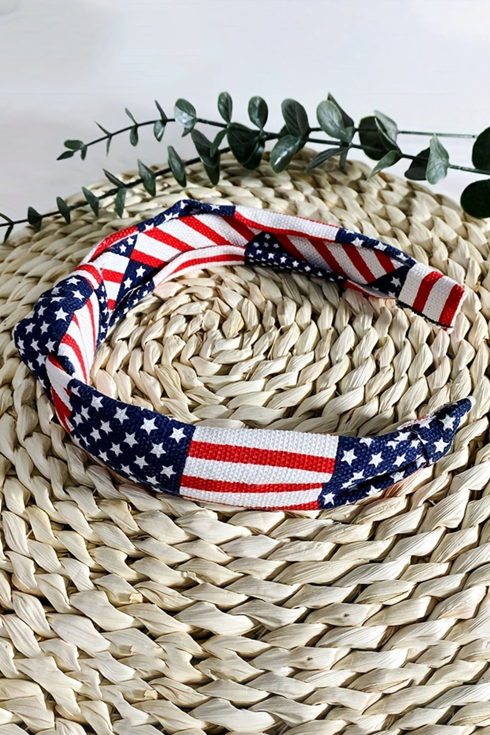 Navy Blue Flag Day Knotted Headband Headwear JT's Designer Fashion