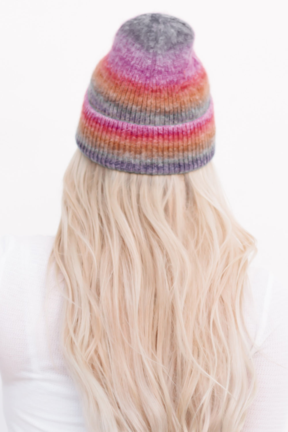 Multicolor Tie Dye Cuffed Beanie Hats & Caps JT's Designer Fashion