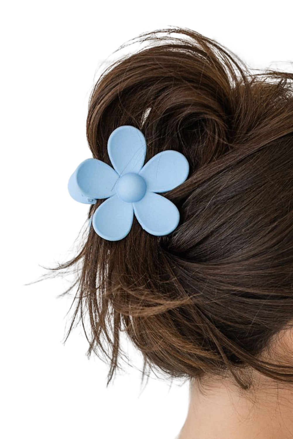 Sky Blue Flower Hair Claw Clip Headwear JT's Designer Fashion