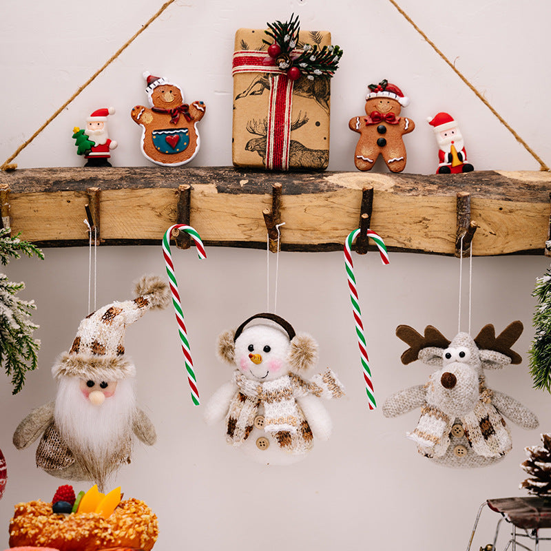 Santa Snowman Reindeer Hanging Ornament Home Accessories JT's Designer Fashion