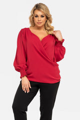 Magma Elegance Blouse – Effortless Chic for Every Occasion pink Blouses & Shirts JT's Designer Fashion