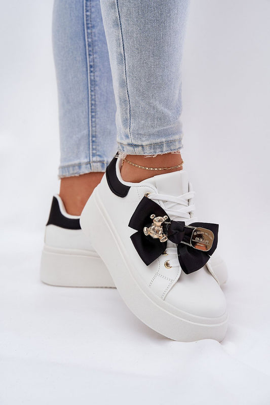 Comfort and Charm: Eco Leather Footwear black Sneakers JT's Designer Fashion