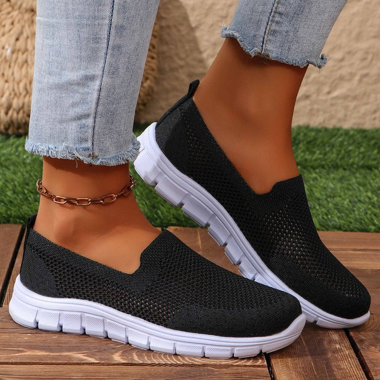 Breathable Mesh Round Toe Slip-Ons Shoes JT's Designer Fashion