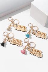 Pink Girl Mama Dog Claw Pearl Tassel Keychain Other Accessories JT's Designer Fashion