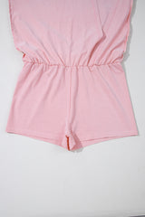 Light Pink 2 Pieces Mineral Wash Cotton Tank Top Lined Split Skirt Set Two Piece Dresses JT's Designer Fashion