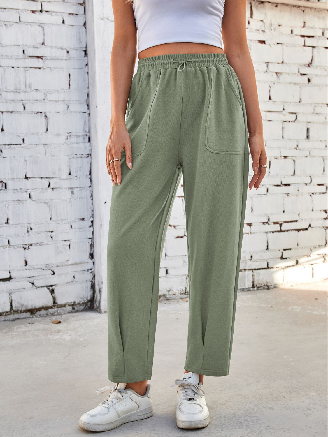 Lovelet Drawstring Pants with Pockets Pants & Culotte JT's Designer Fashion