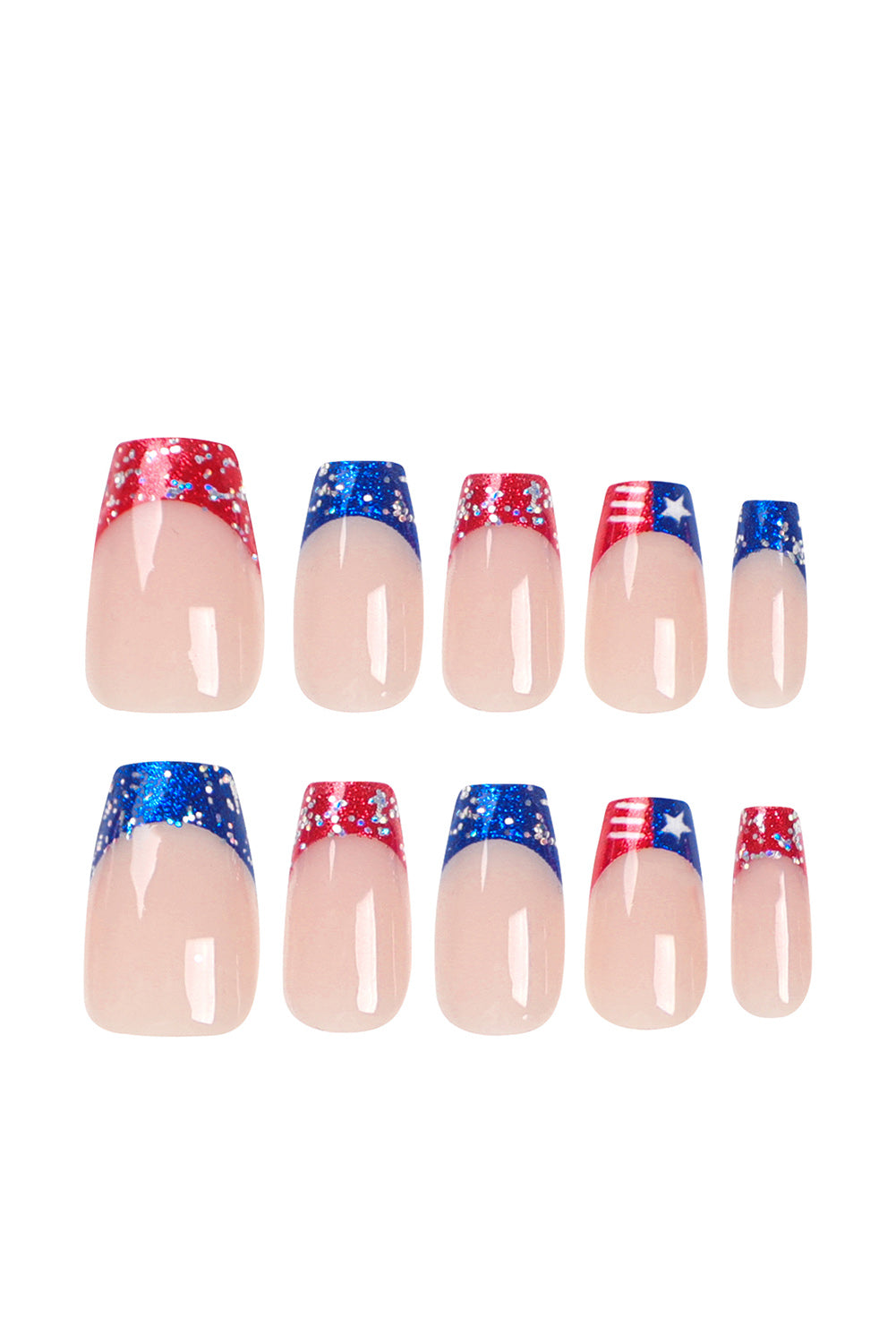 Red Fourth of July Nail Sticker Set Other Accessories JT's Designer Fashion