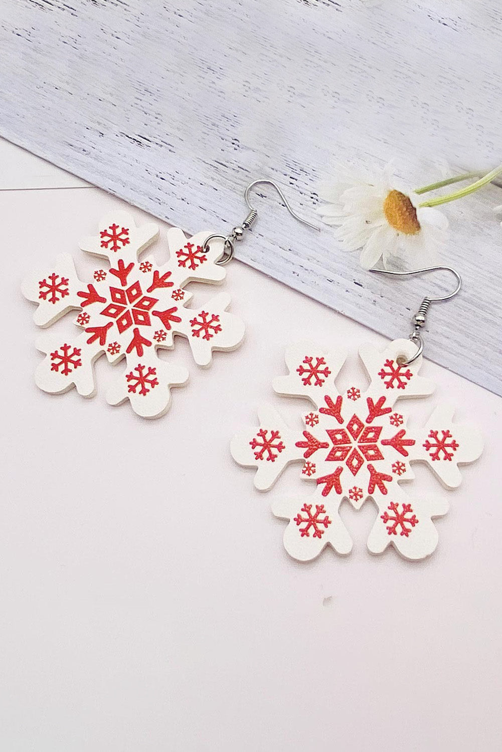 Christmas Snowflake Drop Earrings Jewelry JT's Designer Fashion