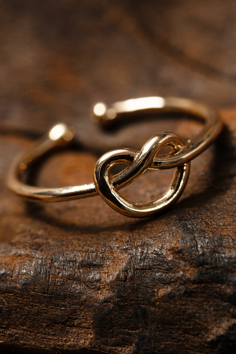 Gold Knot A Heart Valentines Fashion Ring Jewelry JT's Designer Fashion