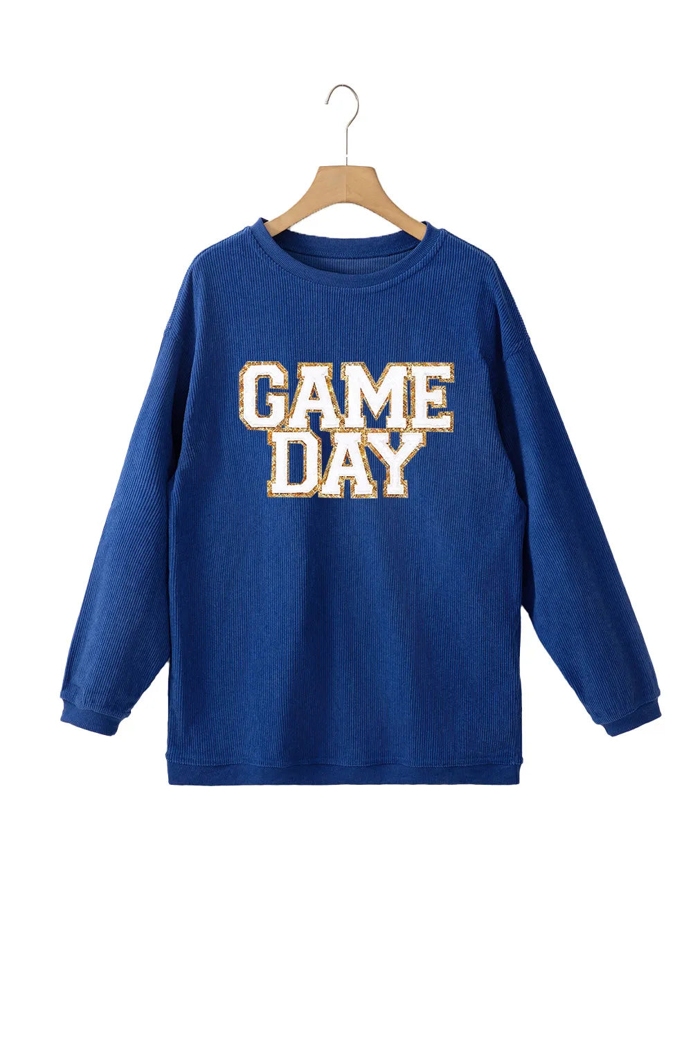 GAME DAY Round Neck Long Sleeve Sweatshirt Long Sleeve Tops JT's Designer Fashion