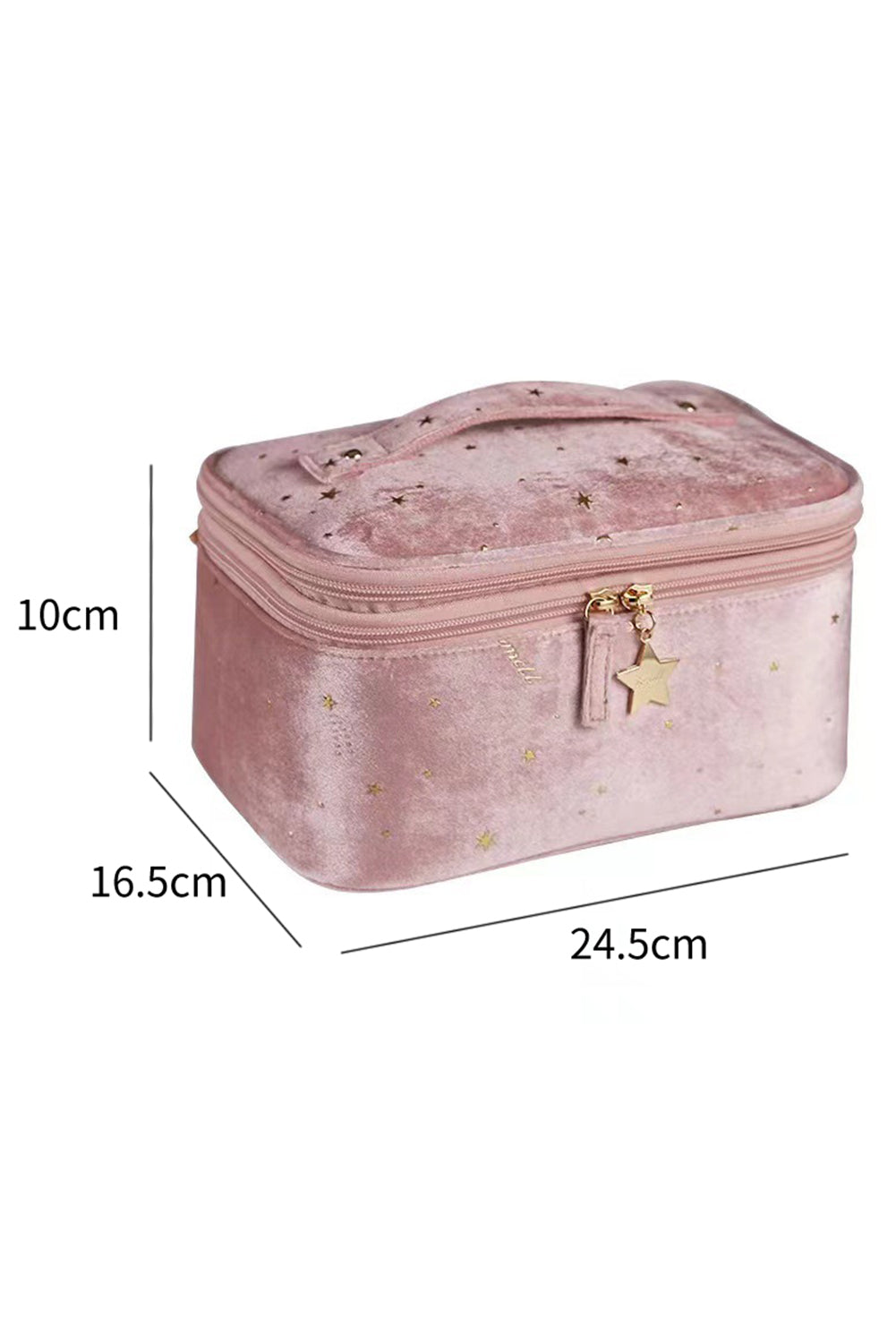 Pink Detachable 2-in-1 Starry Cotton Makeup Bag Other Accessories JT's Designer Fashion