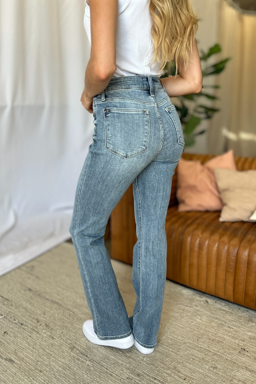 Judy Blue Full Size Medium Rise Bootcut Jeans Jeans JT's Designer Fashion