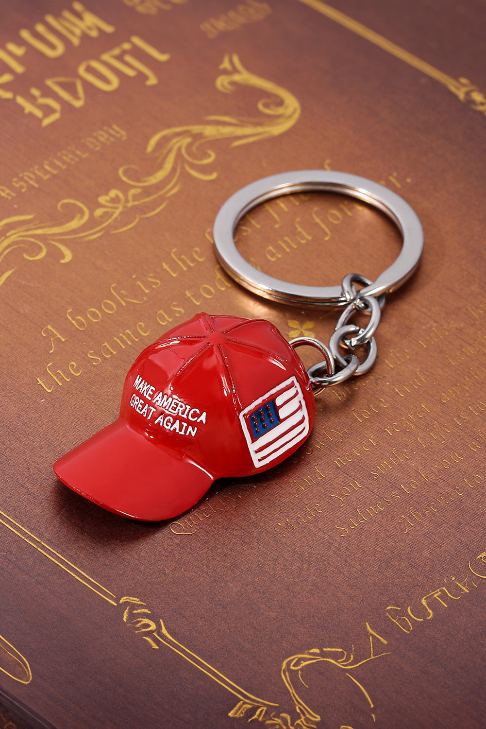 Fiery Red Make America Great Again Cap Pendant Keychain Other Accessories JT's Designer Fashion