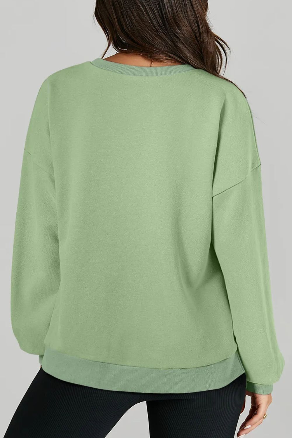 Round Neck Long Sleeve Sweatshirt Sweatshirts & Hoodies JT's Designer Fashion