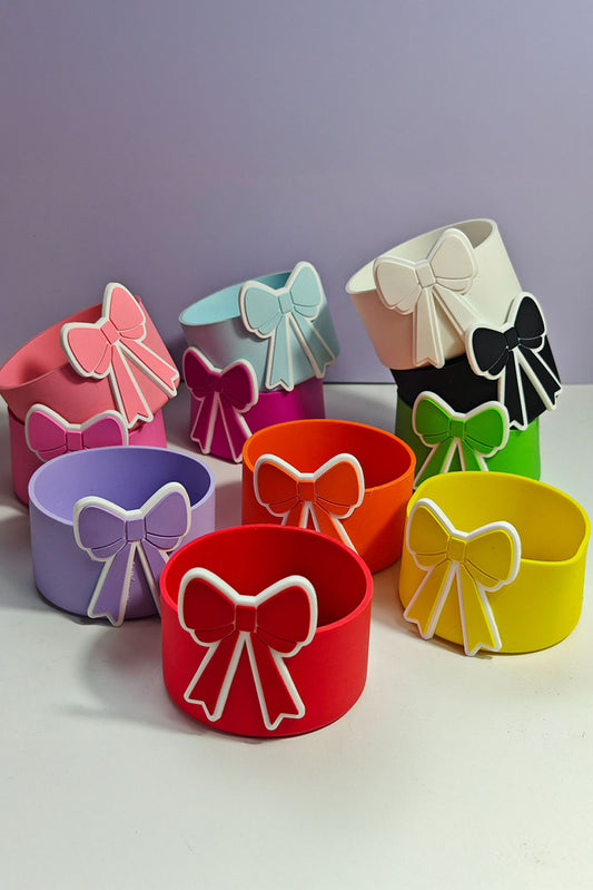 Bonbon Bow Knot Silicone Cup Sleeve Other Accessories JT's Designer Fashion