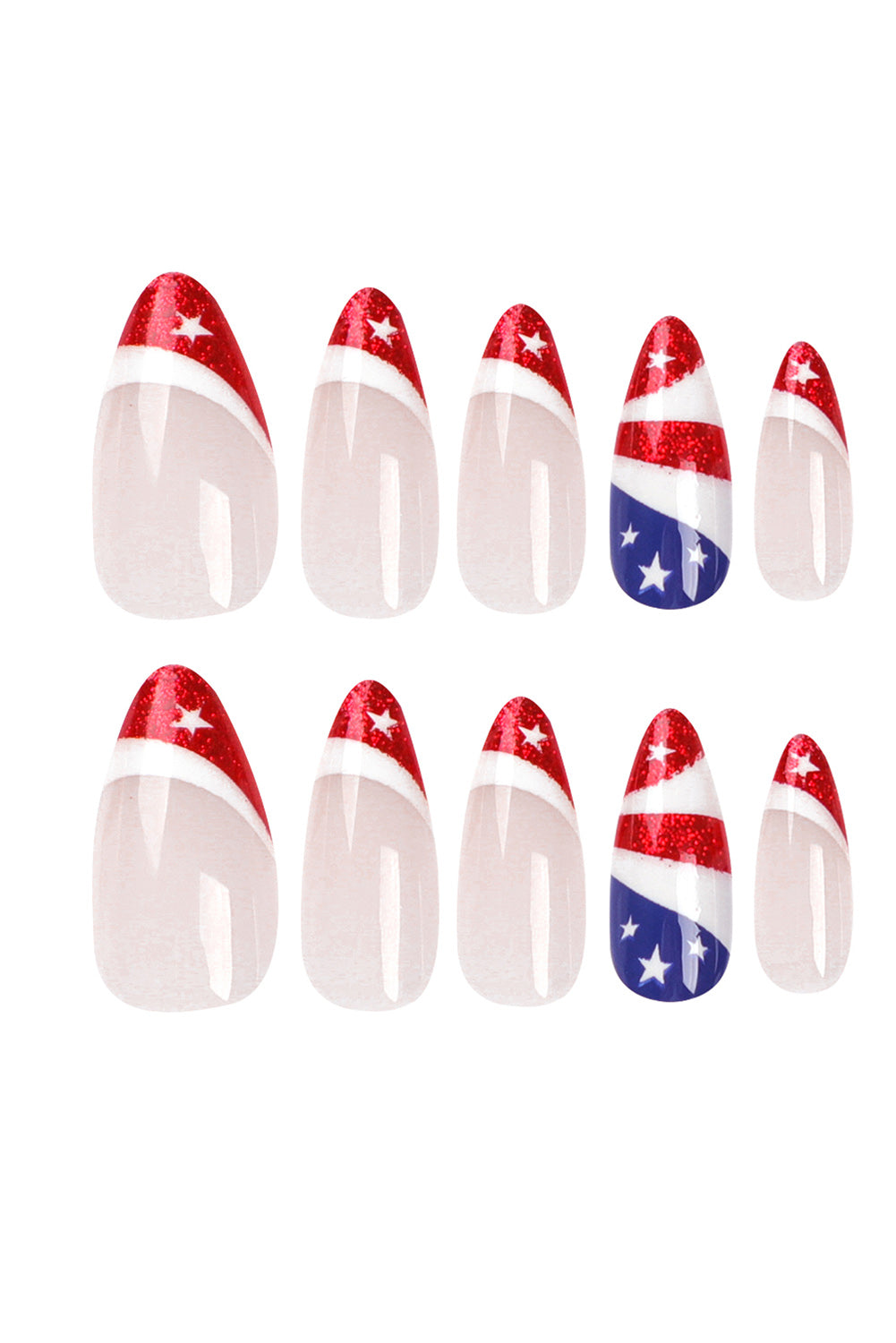 Red Independence Day Nails Stickers Other Accessories JT's Designer Fashion