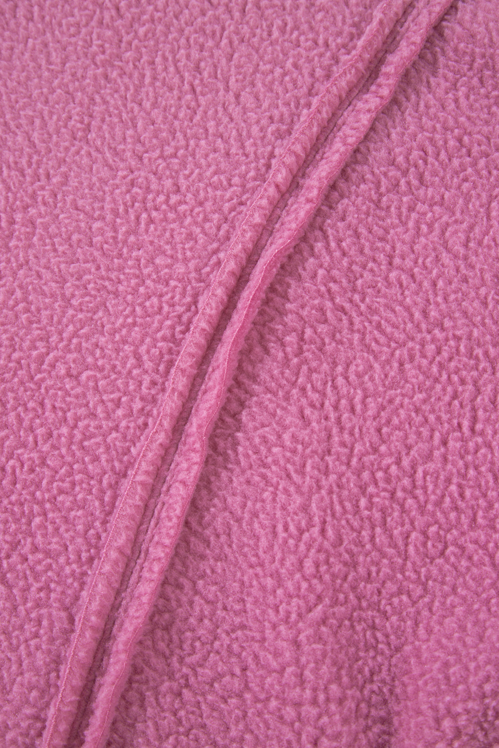 Bright Pink Sherpa Seamed Drop Shoulder Oversized Sweatshirt Sweatshirts & Hoodies JT's Designer Fashion