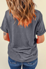 Gray Let The Good Times Boil Crawfish Leopard Heart Graphic Tee Graphic Tees JT's Designer Fashion