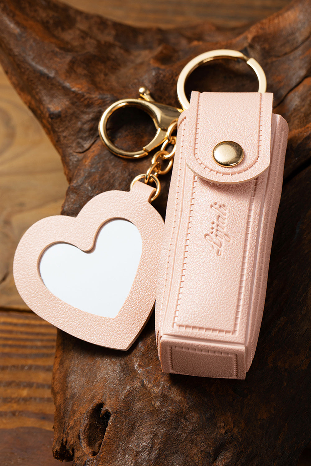 Apricot Pink Portable Lipstick Pocket Keychain Other Accessories JT's Designer Fashion