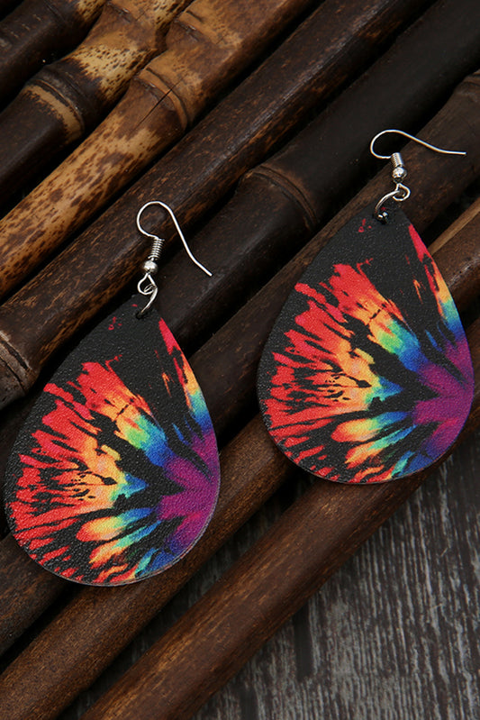 Colorful wings gradient leather earrings Jewelry JT's Designer Fashion