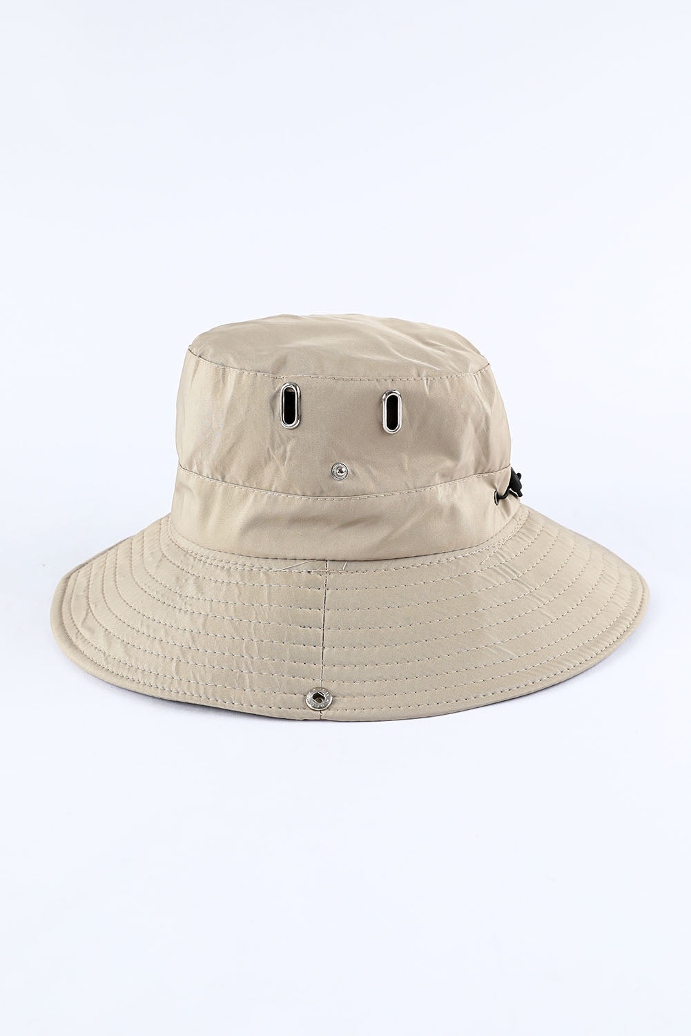 Khaki Quick Dry Fisherman Hat with Drawstring Hats & Caps JT's Designer Fashion