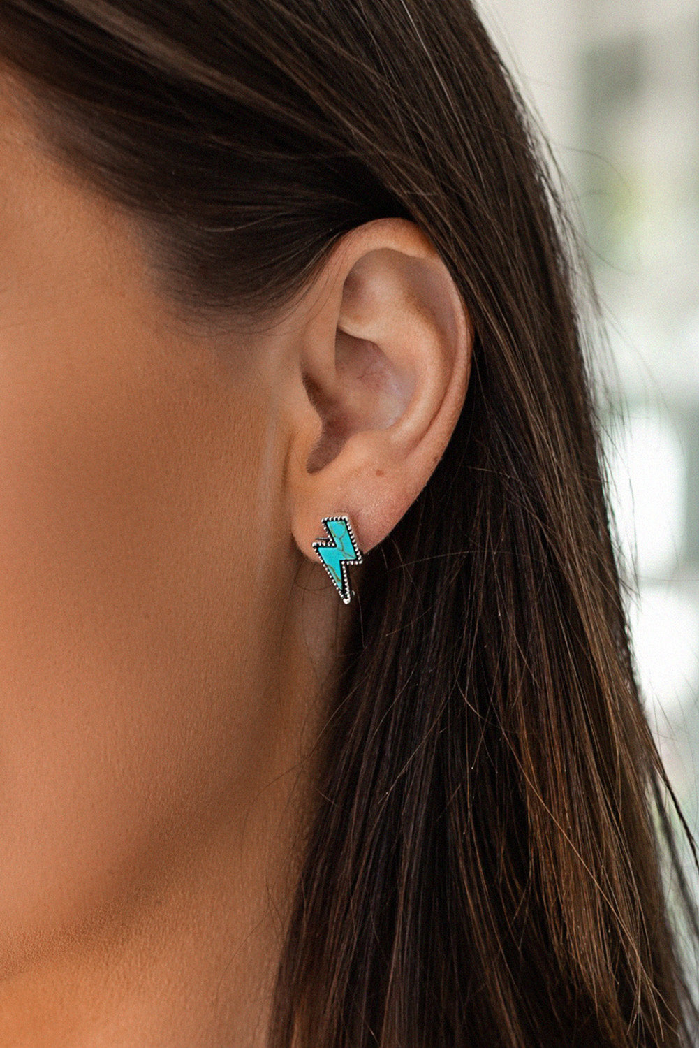 Green Three-piece Turquoise Stud Earrings Set Jewelry JT's Designer Fashion