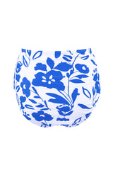 Blue Square Neck Sleeveless Fashion Print Tankini Set Tankinis JT's Designer Fashion