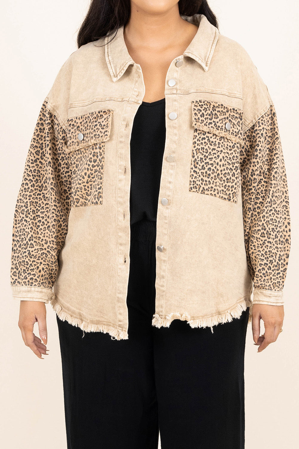 Apricot make-this-moment-last-jacket-taupe Denim jackets JT's Designer Fashion