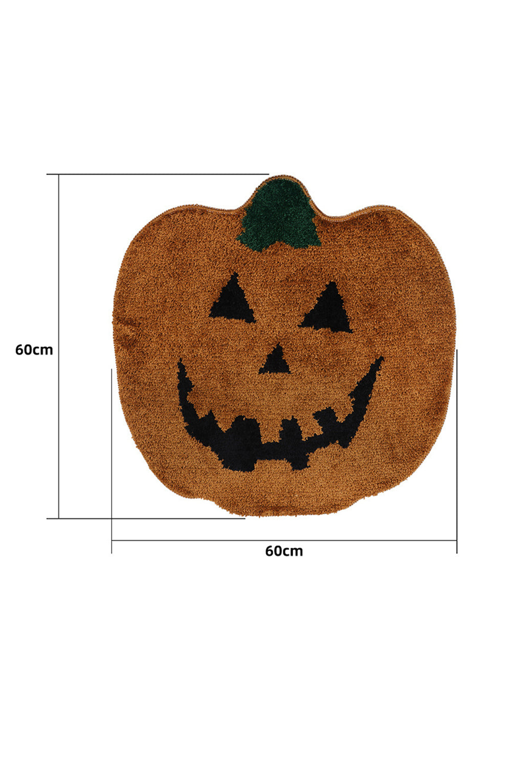 Multicolour Halloween Pumpkin Shape Absorbent Bath Mat Other Accessories JT's Designer Fashion