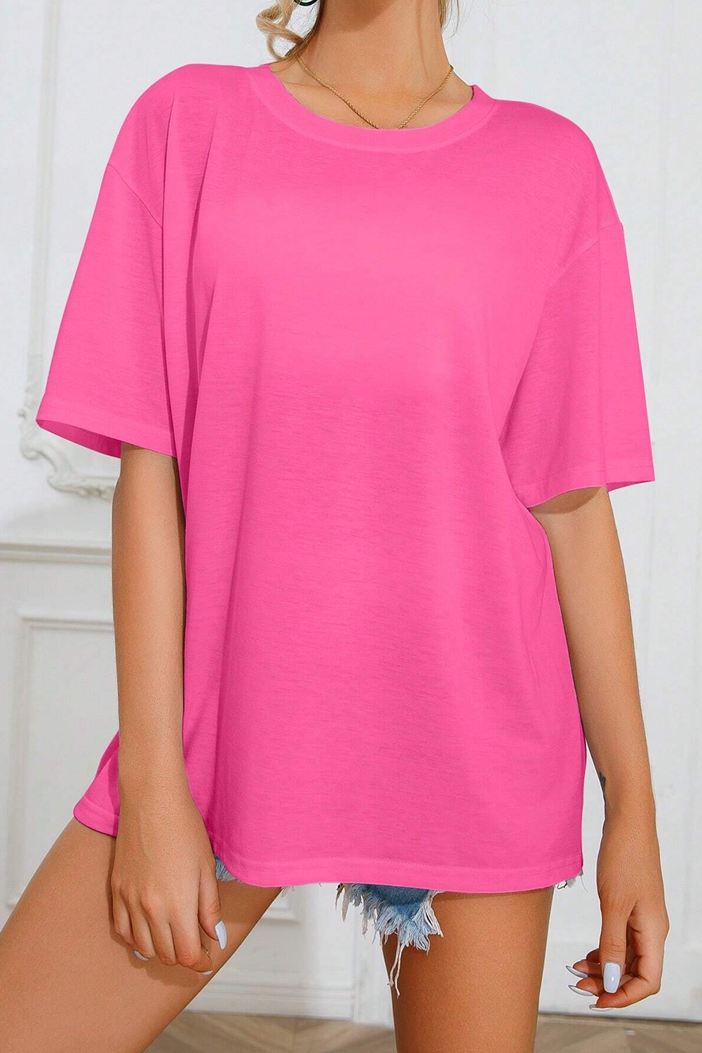 Bright Pink SUNSHINE ON MY MIND Graphic Tee Tops & Tees JT's Designer Fashion