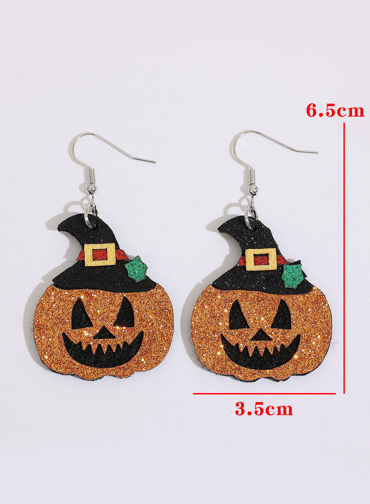 Gold Flame Halloween Pumpkin Dangle Earrings Jewelry JT's Designer Fashion