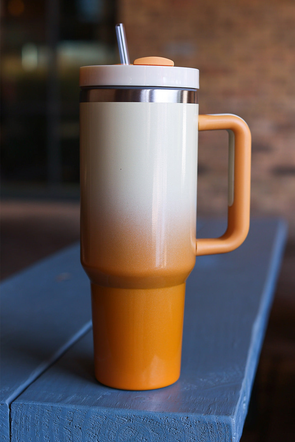 Orange Gradient Second Generation Stainless Steel Thermos Cup Tumblers JT's Designer Fashion