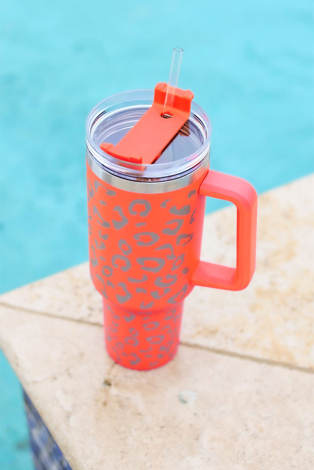 Orange Leopard Spotted 304 Stainless Double Insulated Cup 40oz Tumblers JT's Designer Fashion