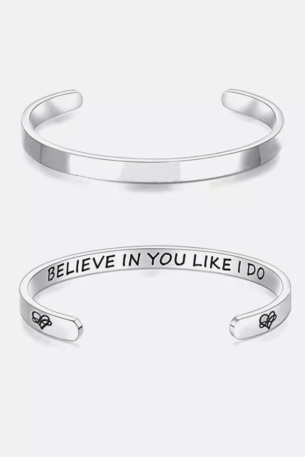 Silver Believe In You Like I Do Bracelet Jewelry JT's Designer Fashion