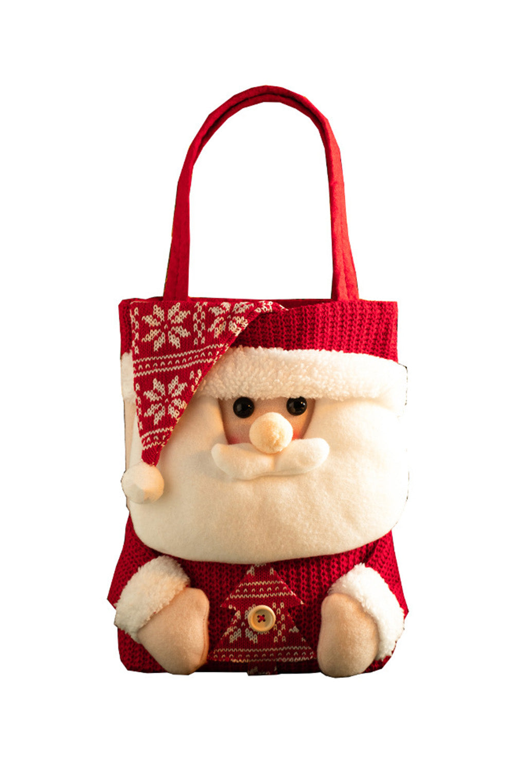 Fiery Red Santa Claus Portable Christmas Gift Bag 24*47CM Other Accessories JT's Designer Fashion