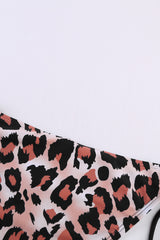 Leopard Tankini with Stripes Patchwork Tankinis JT's Designer Fashion