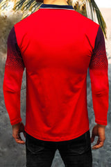 Red Gradient Men's Polo Shirt Men's Tops JT's Designer Fashion