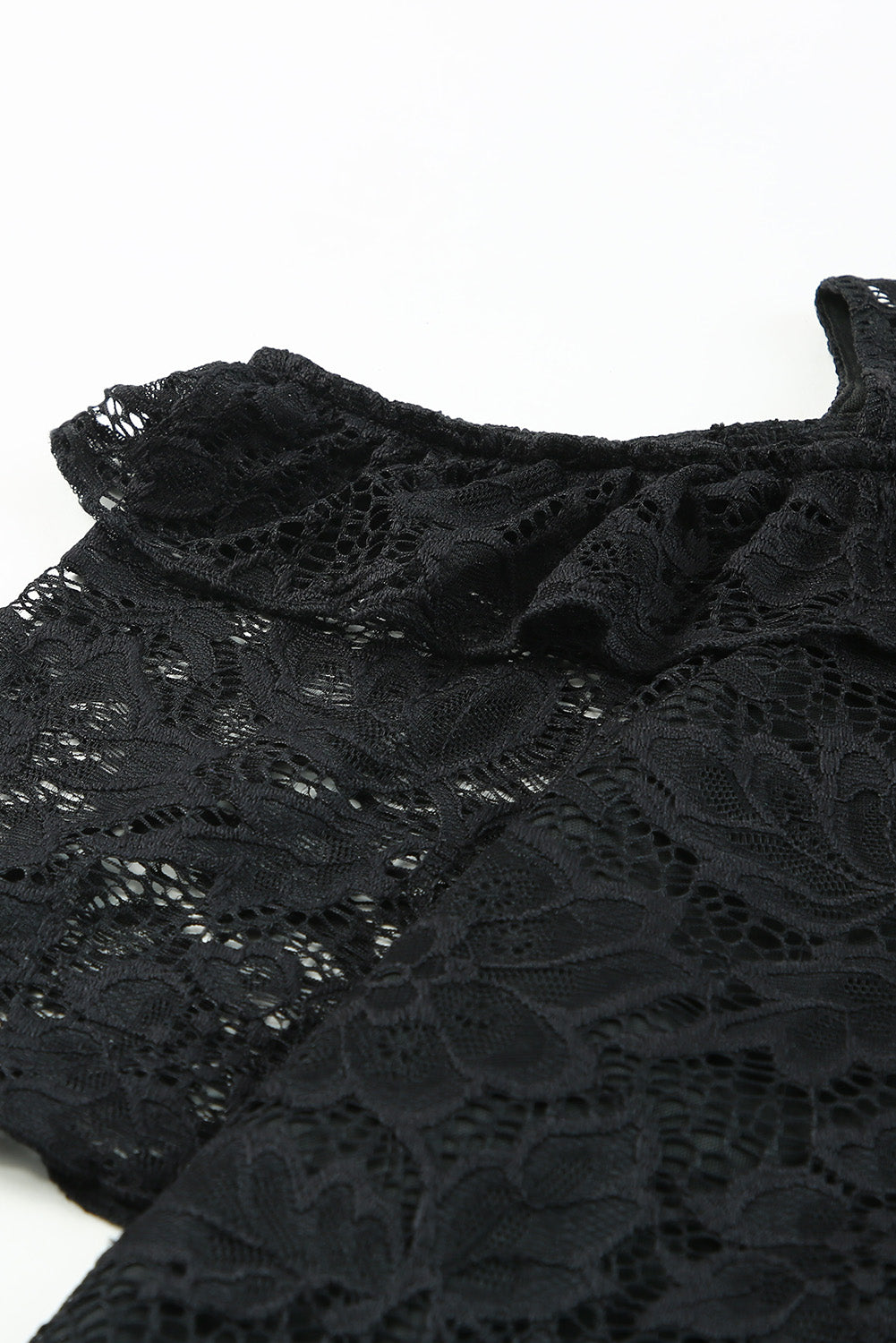 Black Cold Shoulder Lace Plus Size Dress Plus Size Dresses JT's Designer Fashion