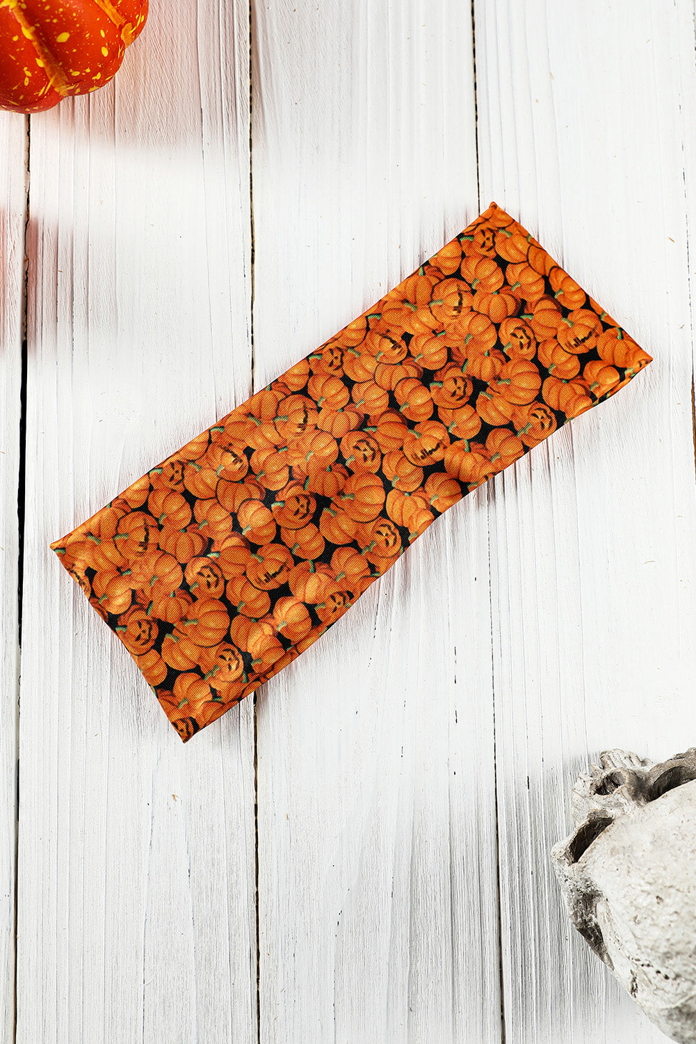 Russet Orange Crossed Detail Halloween Printed Headband Headwear JT's Designer Fashion