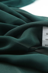 Green Plus Size Puff Sleeve Smocked Tiered Dress Plus Size Dresses JT's Designer Fashion