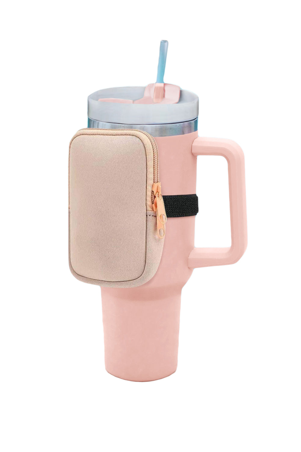 Pink Stainless Steel Double Insulated Handle Cup 40oz With Bag Tumblers JT's Designer Fashion