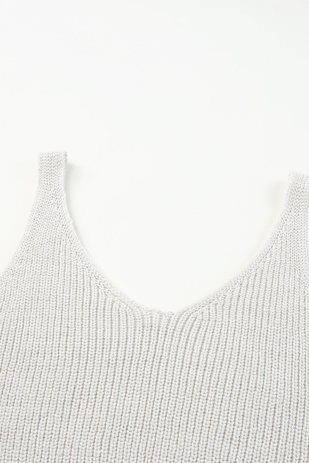 Apricot Cropped Woolen Knit Vest Tank Tops JT's Designer Fashion