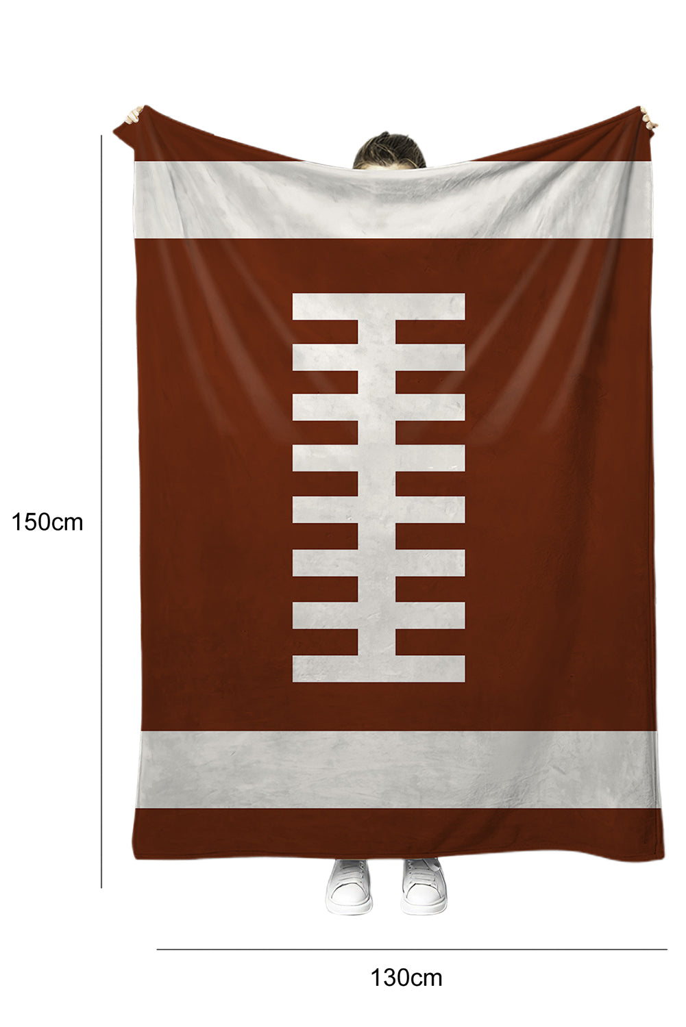 Chestnut Ball Game Fashion Fleece Blanket 130*150cm Other Accessories JT's Designer Fashion