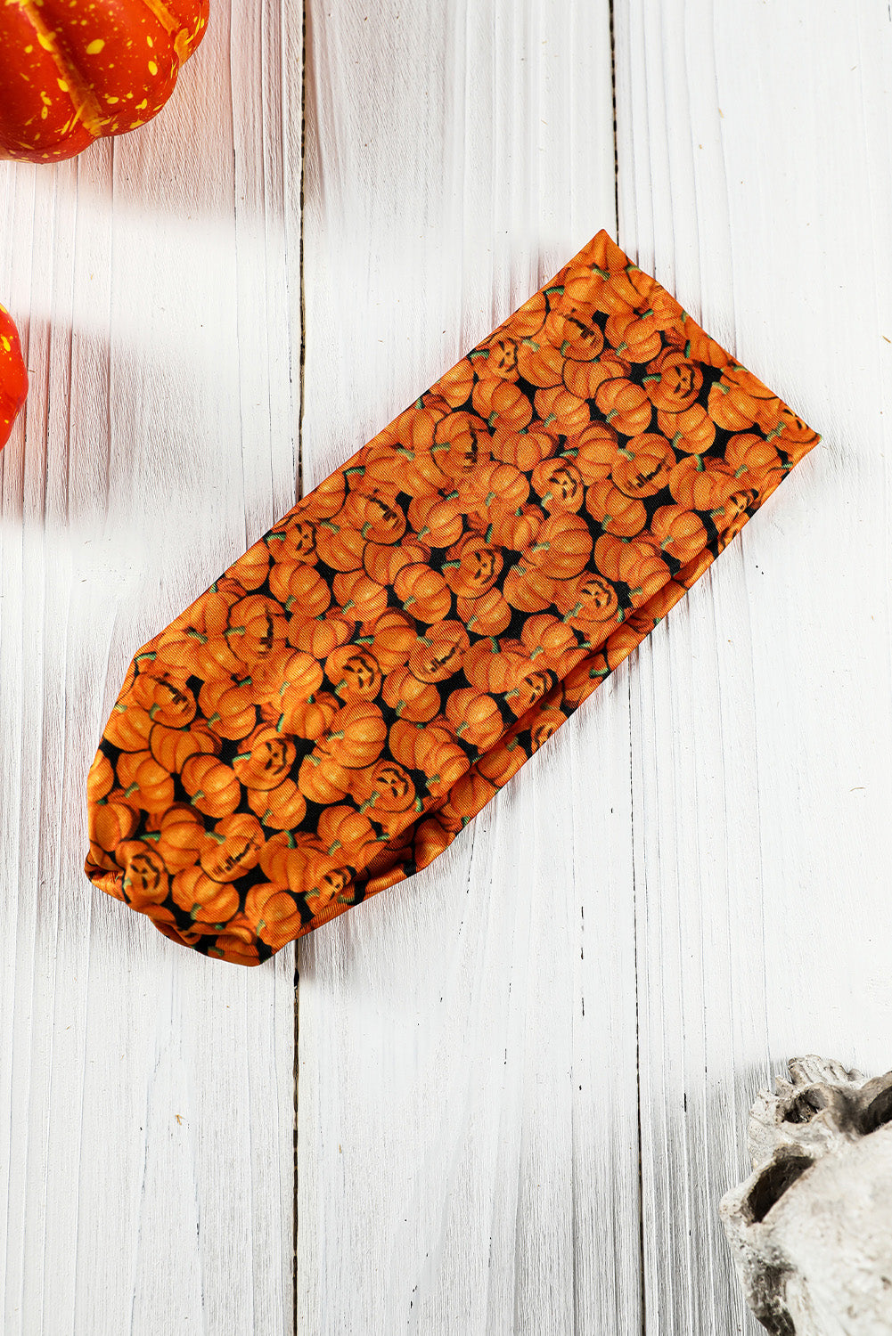 Russet Orange Crossed Detail Halloween Printed Headband Headwear JT's Designer Fashion