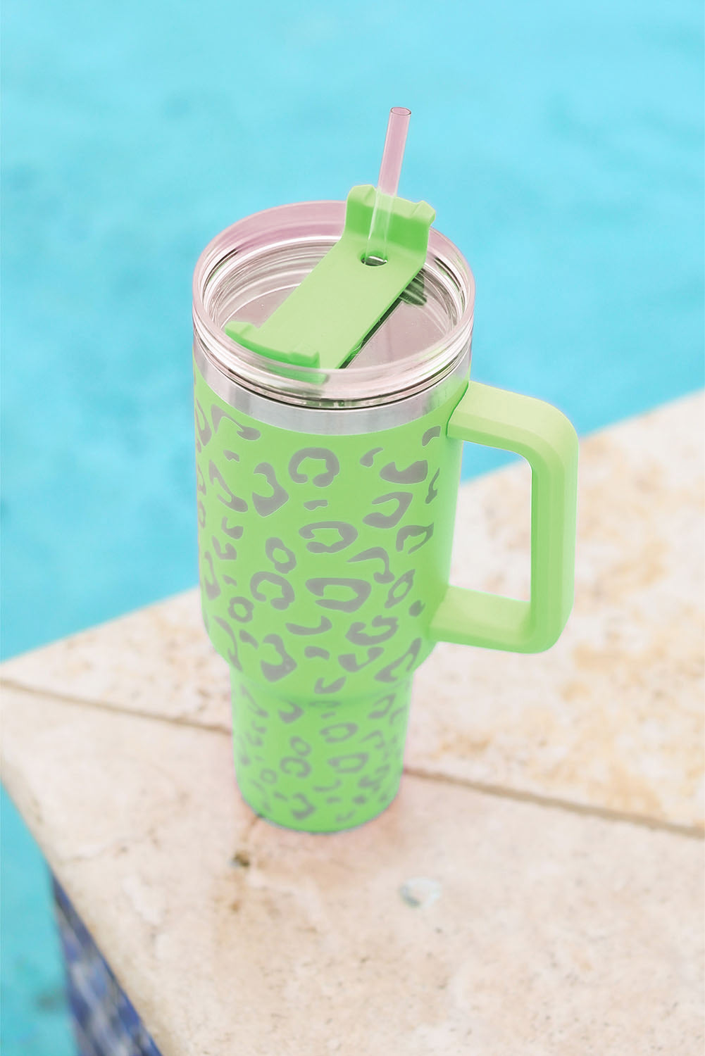 Green Leopard Spotted 304 Stainless Double Insulated Cup 40oz Tumblers JT's Designer Fashion